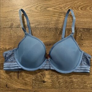 Adore Me Blue Lace Bra